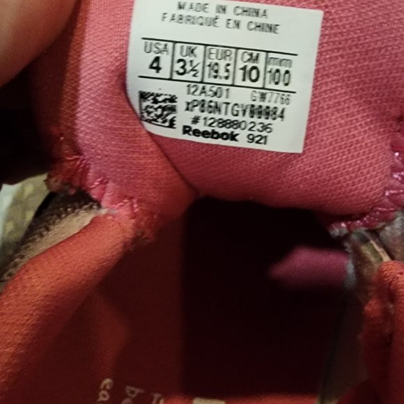 Pink flamingo reebok toddler shoes - Picture 3 of 3